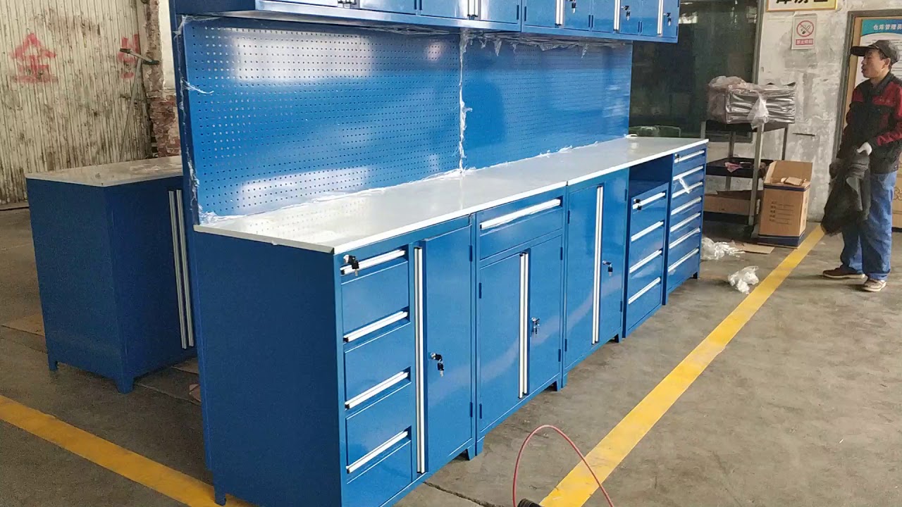 Blue Garage Cabinets Qingdao Langshuo Stephen Youtube
