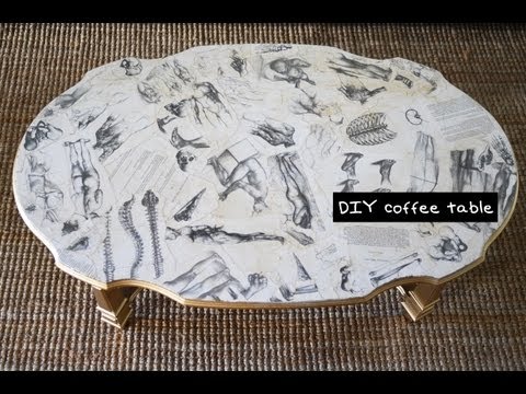 DIY Decoupage Coffee Table - Furniture Design Tutorial with Mr. Kate