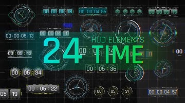 HUD Elements Time ( After Effects Template ) @aetemplates