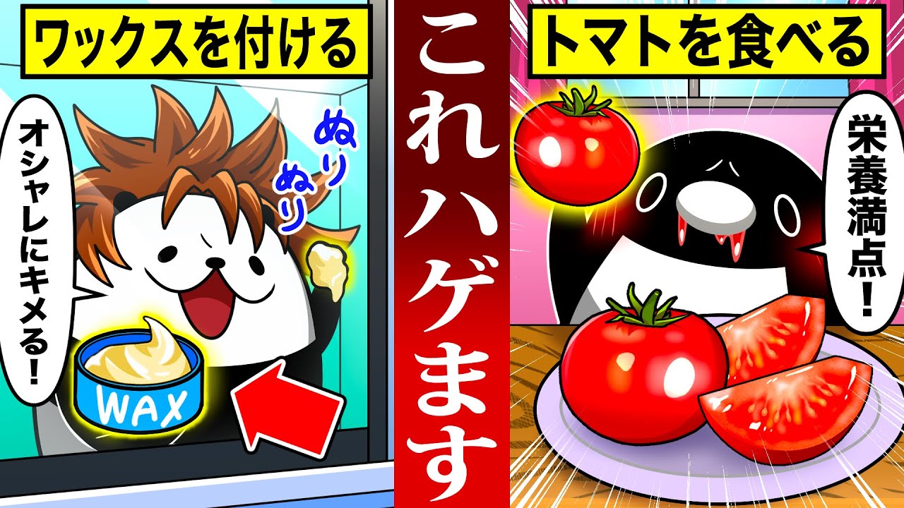 【絶対やるな】ハゲて20歳老ける行動6選【アニメ】