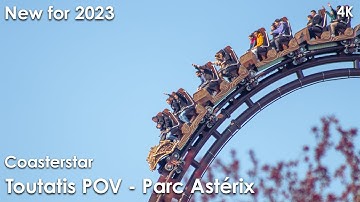 Toutatis POV | Parc Astérix | New for 2023 | opening day | 4K