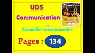 parcours français 6ème année primaire 2020 page 134 UD5 Actes de langages conseiller