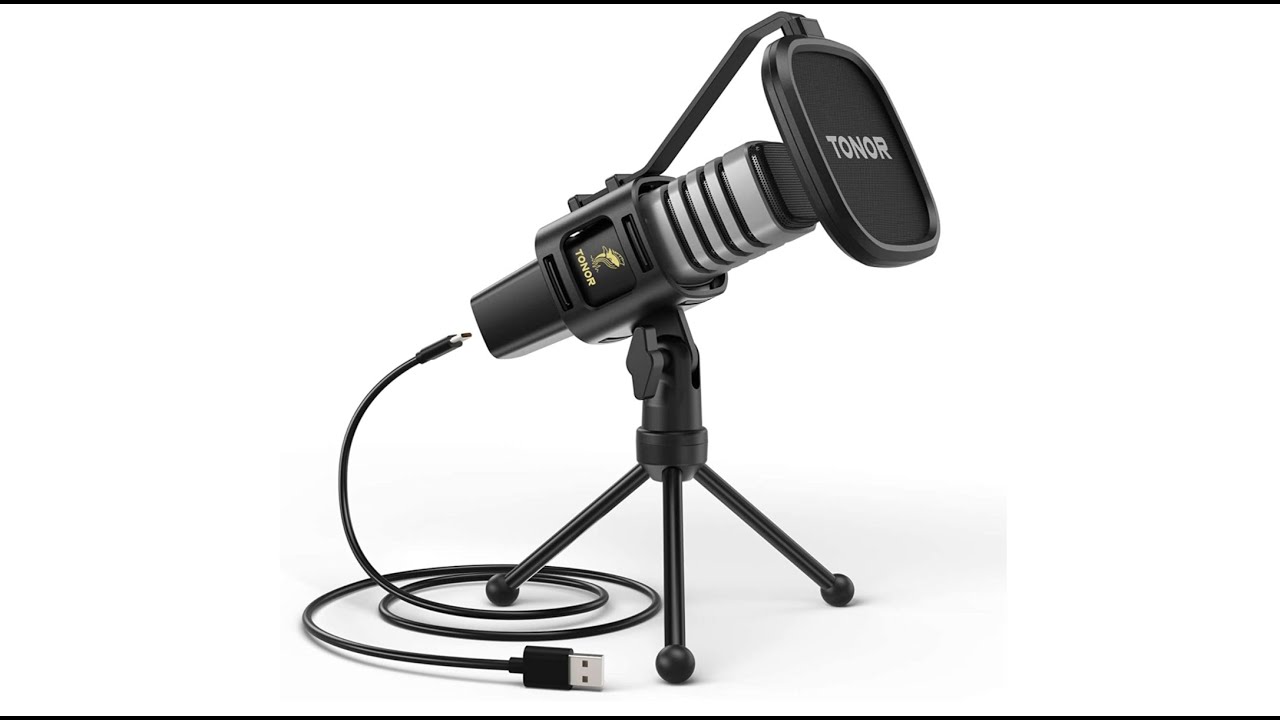 TONOR TC30 Cardioid Condenser Mic with Tripod Stand, Pop Filter, Shock