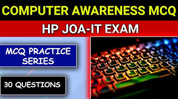 HP JOA IT Preparation 2021 |  MCQ Practice Series | 30 MCQ by @SuccessEducator
