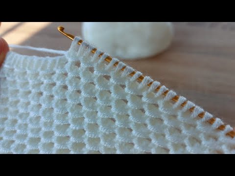 Super Easy Tunisian Knitting - Çok Kolay Çok Güzel Tunus İşi Örgü Modeli