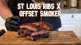 St Louis Ribs x Chargriller Grand Champ XD Offset Smoker | #shorts