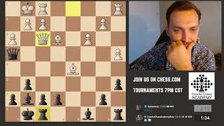 Lucky Alekhine's Defense!  Blitz Chess