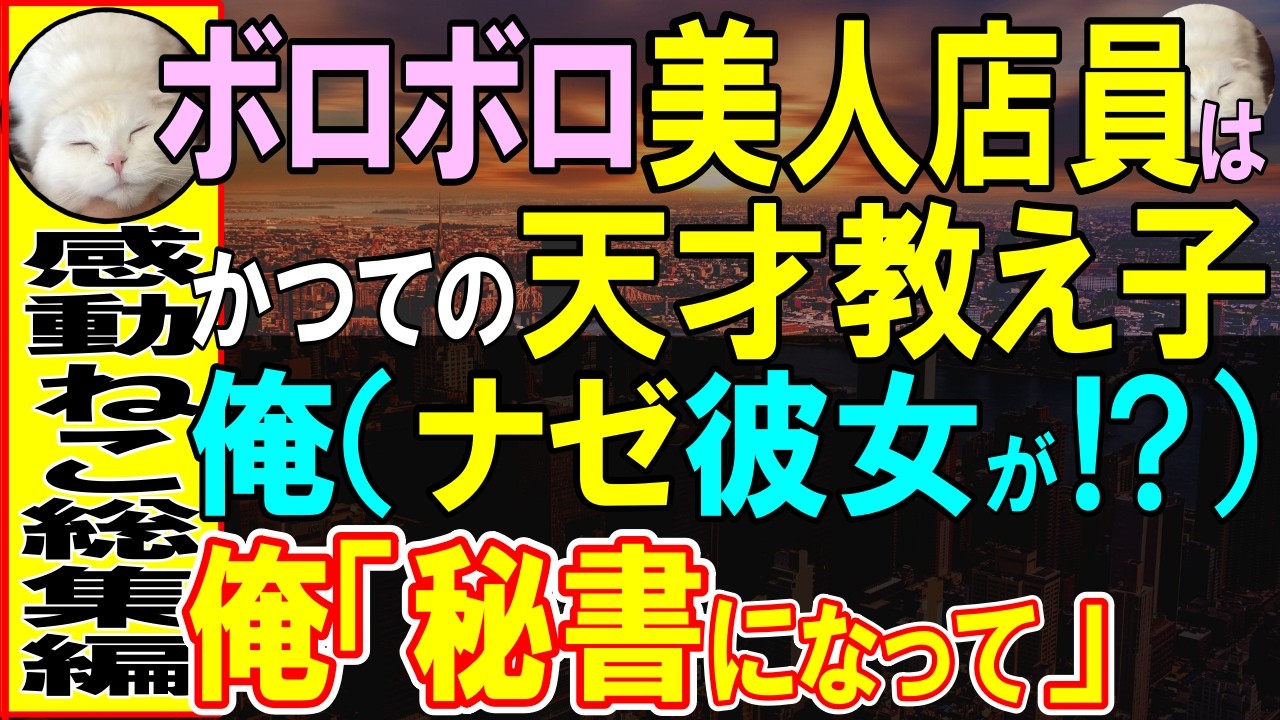 【感動する話】街で見かけたボロボロの店員はかつて天才と呼ばれた俺の教え子だった。事情を聞き、俺が秘書として雇った結果【いい話・泣ける話・朗読】