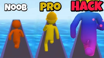 NOOB vs PRO vs HACKER in Giant Rush! (IOS, Android) (Alf GamePlay)