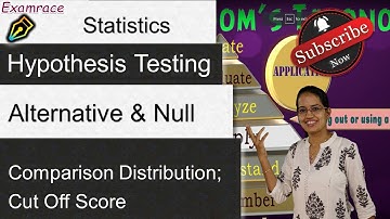 Hypothesis Testing: Alternative Null, Comparison Distribution, Cut-Off Score | Statistics Research