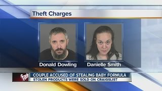 Couple accused of stealing baby formula, selling on Craigslist
