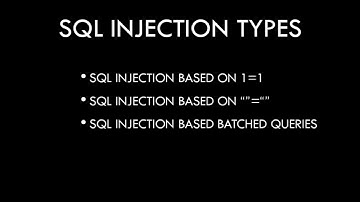 Introduction to SQL Injection - Part 1