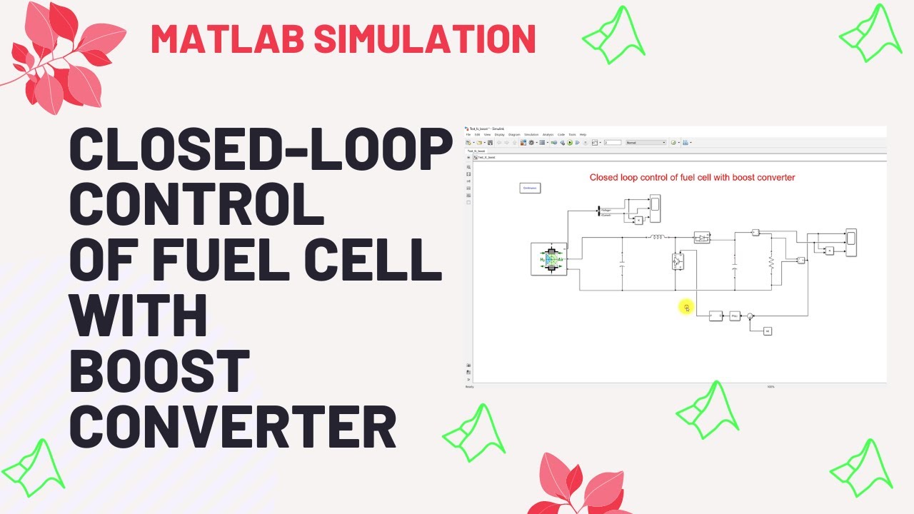 Closed loop control of fuel cell with boost converter