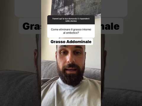 😳Rimedio 👉🏻GRASSO ADDOMINALE🤔