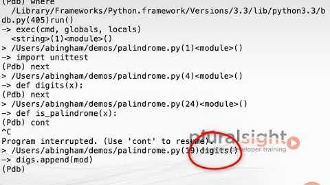 11 2  Debugging with PDB