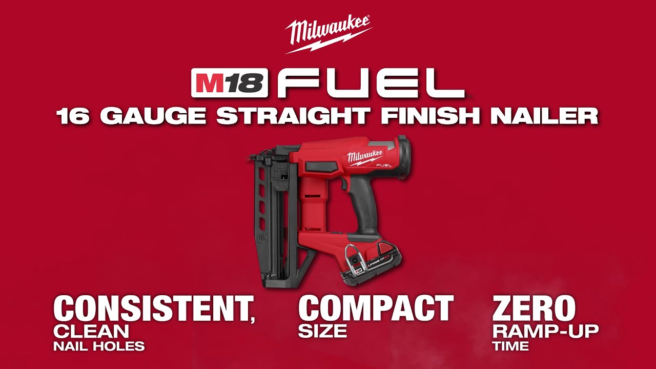 Be Suitable For Milwaukee M18 FUEL 18V 16 Gauge Straight Finish Nailer -  Bare Tool, Model# 3020-20 - Amazon.com