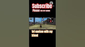 1v1 custom with my friend #freefire #gaming #shorts