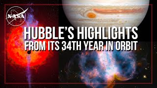 Hubble’s Highlights from its 34th Year in Orbit