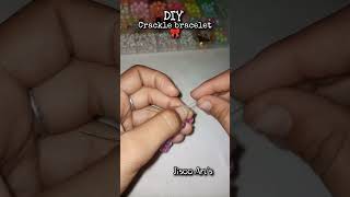 DIY Crackle beads bracelet 🎀💝 #diy #crackle #handmade #homedecor #viral #video #bracelet