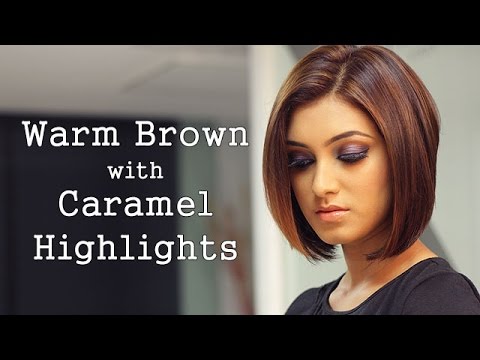 How To: Warm Brown Hair With Caramel Highlights!