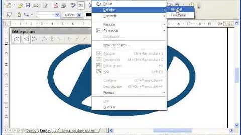 11 Tutorial de Draw de OpenOffice o LIbreOffice Vectorizar logo. Parte 3