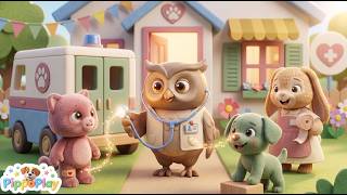 Brave Vet Doctor Role Play! 🏥 Helping Hurt Animals | Learn Professions for Kids | Nursery Rhyme