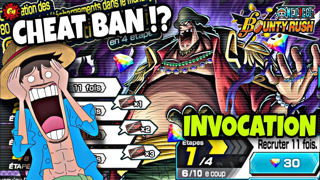 LES HACK BANNIS ZEHAHAHA! INVOCATION BARBE NOIRE | One Piece Bounty Rush| OPBR