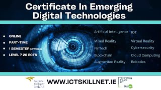 Certificate in Emerging Digital Technologies - NCI - Information Webinar screenshot 2