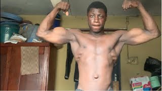 The Black Muscular 17 Years Old Teen Muscle Worshipped
