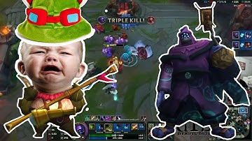 2.5 ATTACKSPEED JAX 1v3 TRIPLE KILL ENDS GAME | TILTING MY TEEMO PLAYER