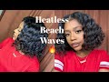 Heatless Beach Waves On Straight Type 4 Natural Hair