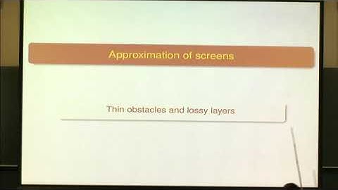 Multiple Speakers | On stability for the direct scattering problem and its applications to...