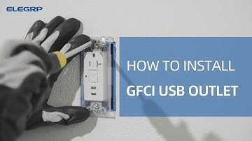 How to install ELEGRP GFCI USB outlet (LGR23)?