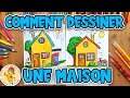 Comment dessiner une belle maison facilement  dessin pour enfant