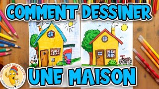 Comment dessiner une BELLE MAISON facilement | Dessin Pour Enfant