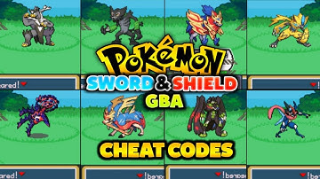 Working Cheat Codes For legendary Pokemon and Ash greninja | Pokemon Sword & Shield Gba