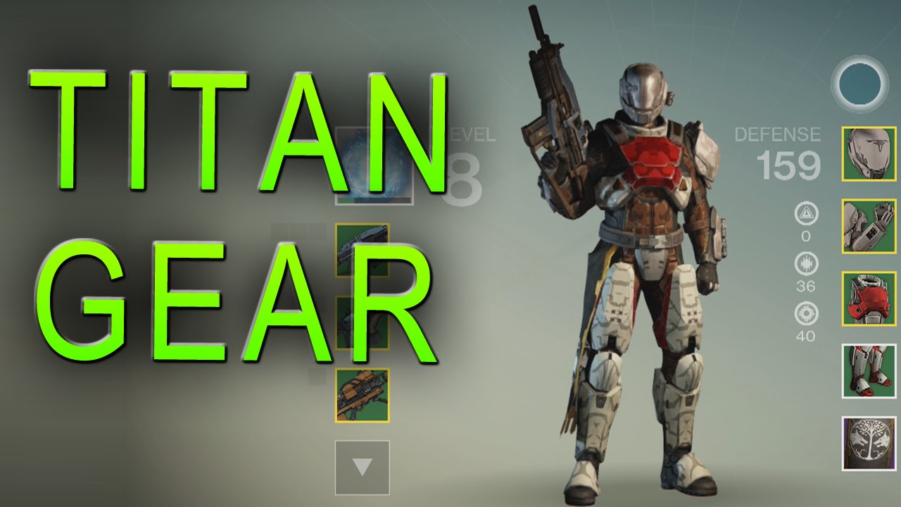 Destiny Beta - Rare & Uncommon Titan Gear