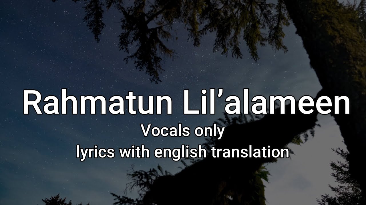 Maher Zain - Rahmatun Lil’alameen | Vocals only