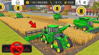 Fs18 Use Multiple JOHN DEERE Harvesters Harvesting Wheat ! Fs 18 Multiplayer Gameplay | #fs18  screenshot 5