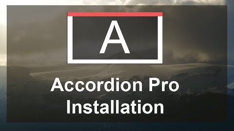 Accordion Pro Plugin Installation Process