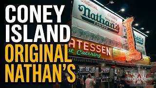 Nathan's Famous Historic Hot Dog Stand at Coney Island Located in Brooklyn, New York