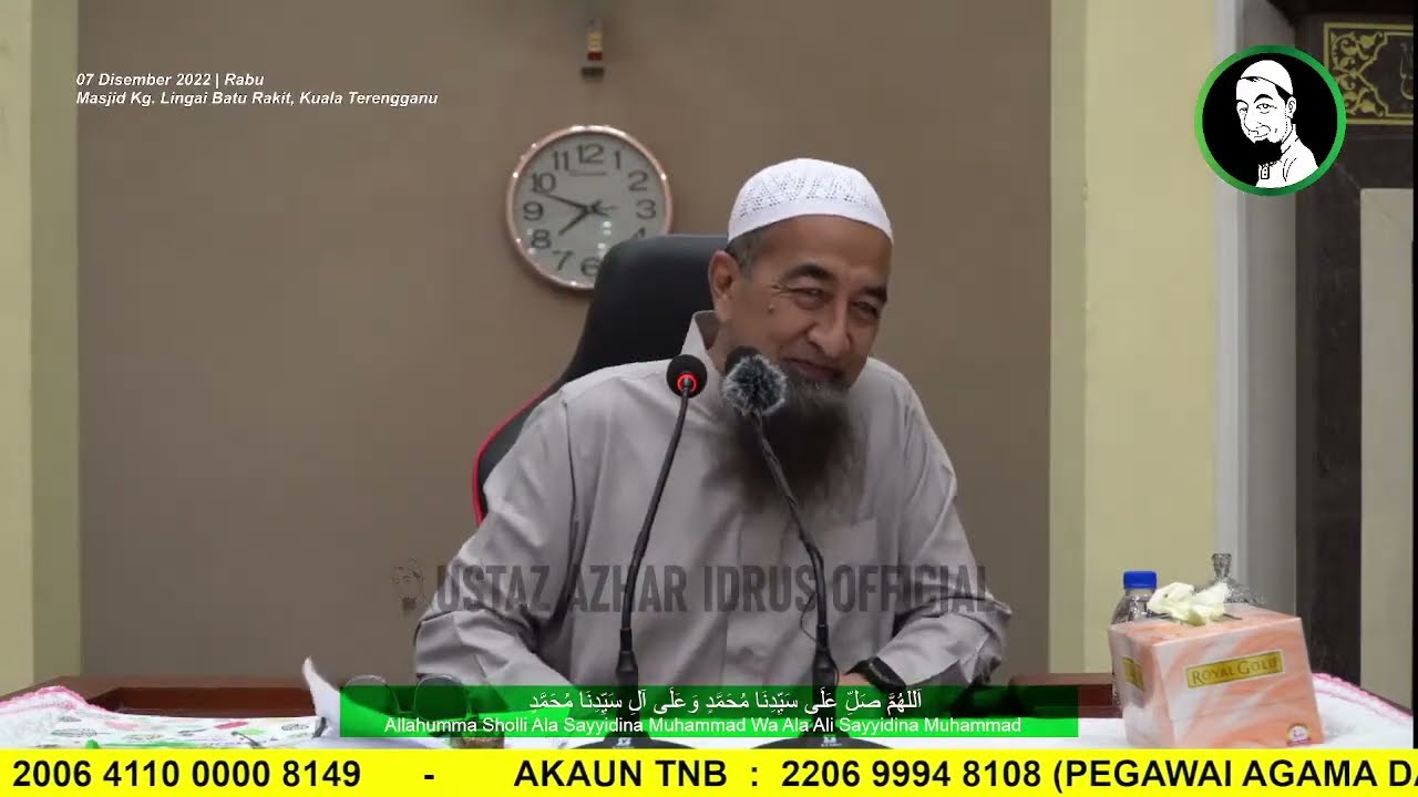 🔴 07/12/2022 Kuliyyah Maghrib Jemputan & Soal Jawab Agama - Ustaz Azhar Idrus