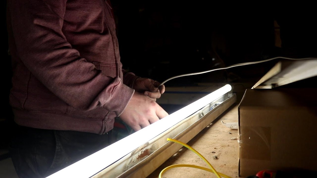 Change Your Fluorescent Tubes To LED ~ Ballast Removal ~ Single & Double  lights 