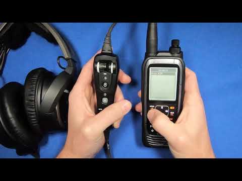 How to use Bluetooth on the Icom A25 aviation radio