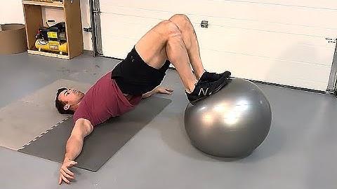 2-Up, 1-Down Stability Ball Ham Curl