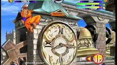 MvC2 Online (360): wolverine master (Storm/Cab/Doom) vs Revrun91 (Jill/Dan/Tron) 3 .:4.19.10:.