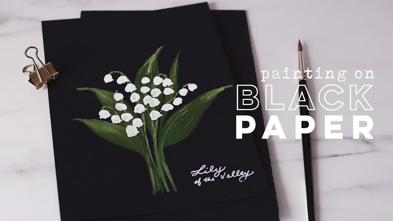 How to Paint on Black Watercolor Paper