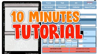 MTGcardBuilder tutorial -How to design MTG proxy cards for free!