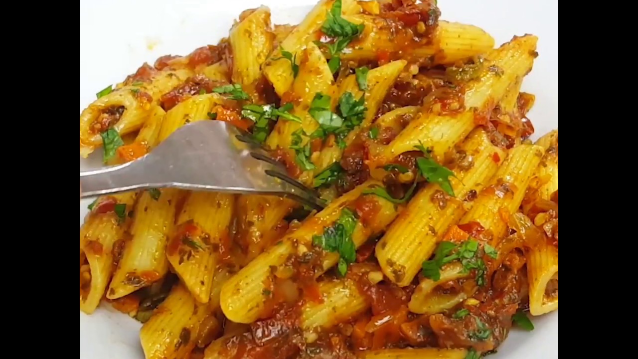 Pasta with Arrabbiata sauce "Angry sauce" Easy Italian Recipe YouTube