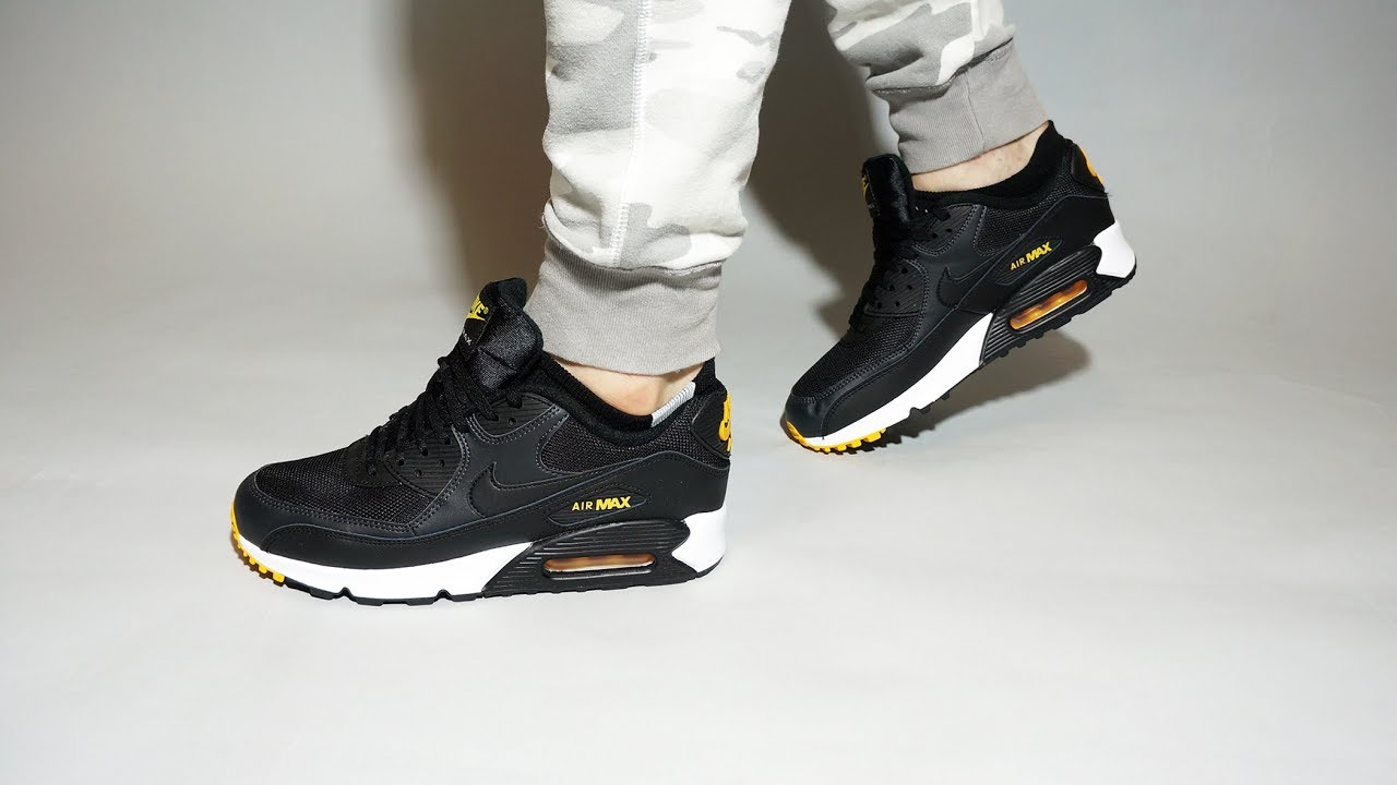 nike air max 90 black yellow